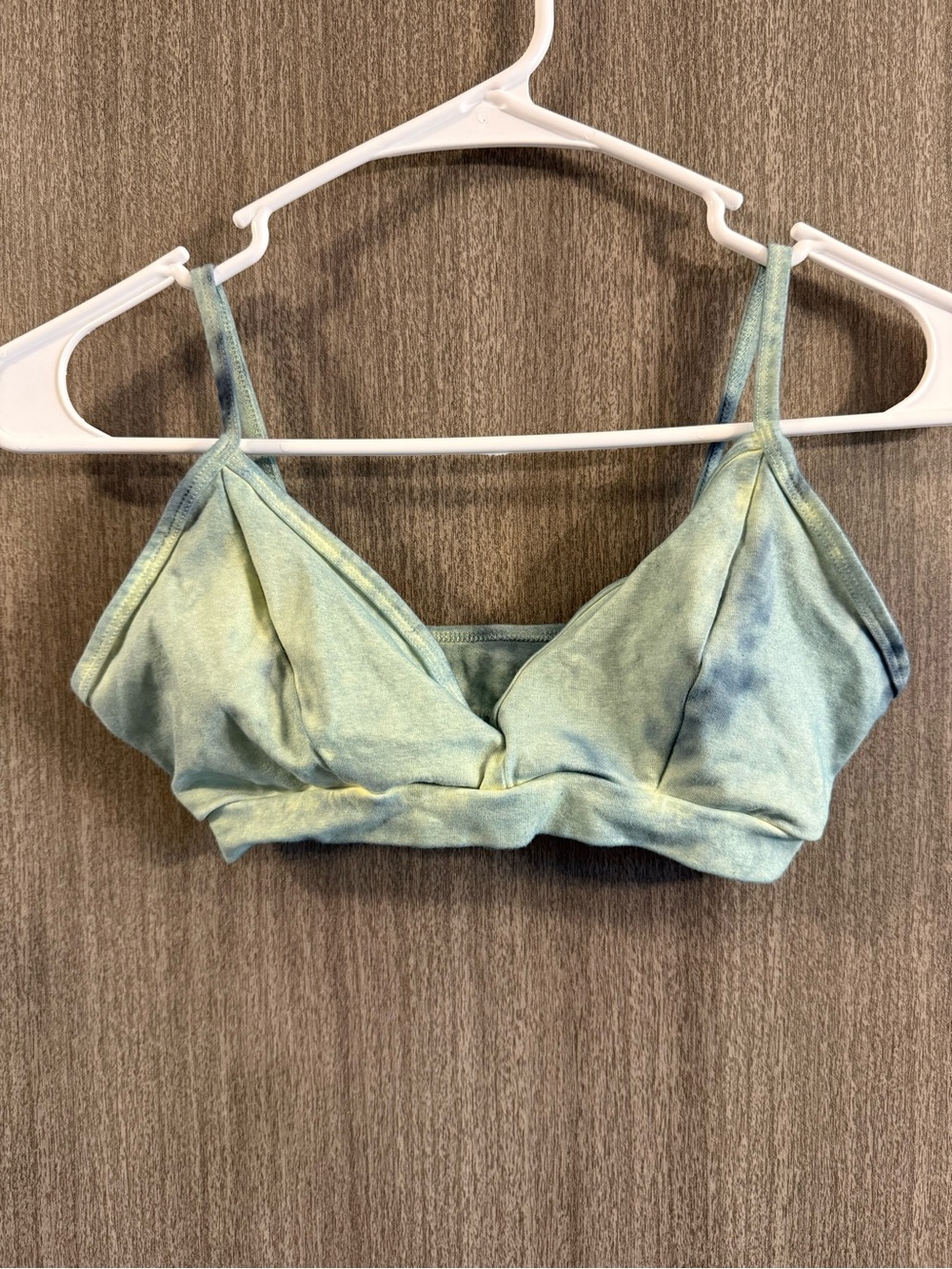 🚨LAST CHANCE!!🚨 Groceries- Tie-Dye Light Blue & Pale Green Bralette